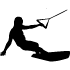 ウェイクボードシルエット